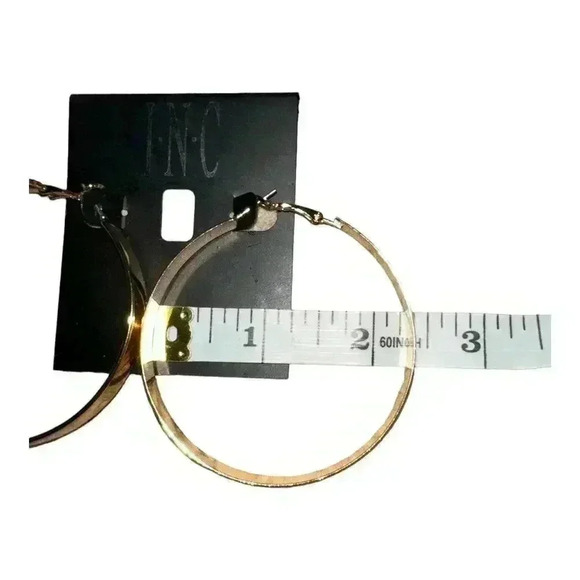 I.N.C. International Concepts Gold Tone Hoop Earrings - Picture 4 of 6